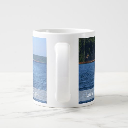 Munising Michigan Jumbo-Tasse (Rückseite)
