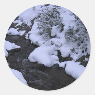 munisingfallscreek runder aufkleber