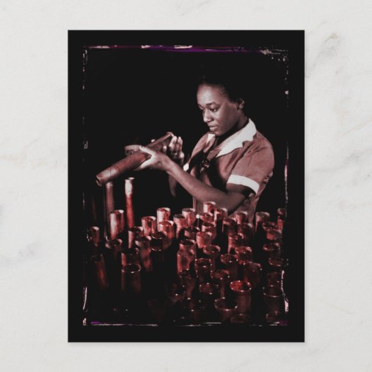 Munition im Werk prüfen Postkarte (Vorderseite)