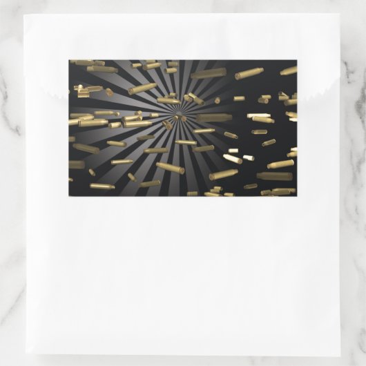 Munition Rechteckiger Aufkleber (Tasche)