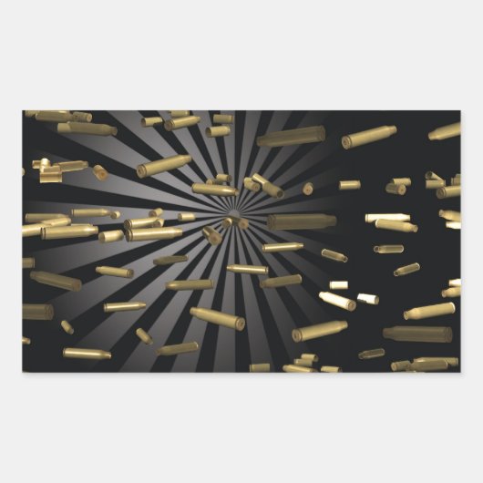 Munition Rechteckiger Aufkleber (Vorderseite)