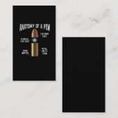 Munitionszange Anatomie Feuchtwaffe Visitenkarte (Vorne/Hinten)