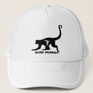 Munkey mit Longboarder Tatttoo Entwurf auf Hüten Truckerkappe