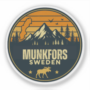 Munkfors, Schweden Sverige Aufkleber