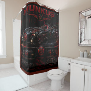 Munkus Auto-Duschvorhang/Badezimmer-Accessoire Duschvorhang