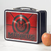 Munkus-Emblem-Lunchbox/Schul-Lunchbox Metall Brotdose (Beispiel)