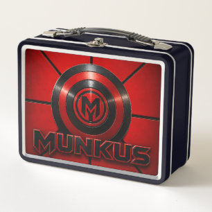 Munkus-Emblem-Lunchbox/Schul-Lunchbox Metall Brotdose