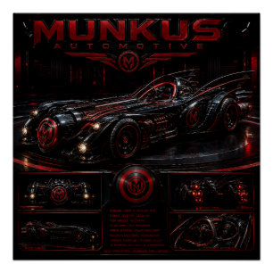 Munkus Hochglanzposter/Automobil/Nachtpatrouille Poster