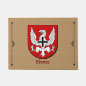 Munoz Historischer Schild im Hintergrund Fußmatte (Vorderseite)