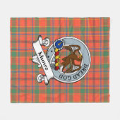 Munro Ancient Clan Abzeichen Tartan Kariert Fleecedecke (Vorderseite (Horizontal))