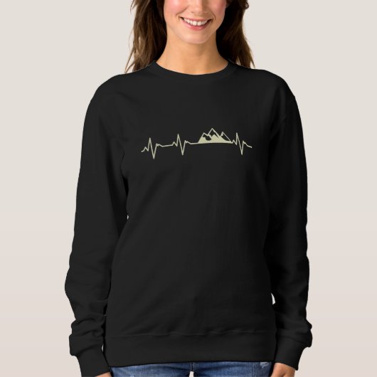 Munro Bagging Single Heartbeat Ecg Hiking Scottish Sweatshirt (Vorderseite)