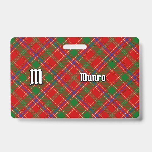 Munro Clan Tartan Ausweis (Vorderseite)