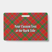 Munro Clan Tartan Ausweis (Rückseite)