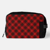 Munro Clan Tartan Schottisches Plaid Muster Waschbeutel (Rückseite)
