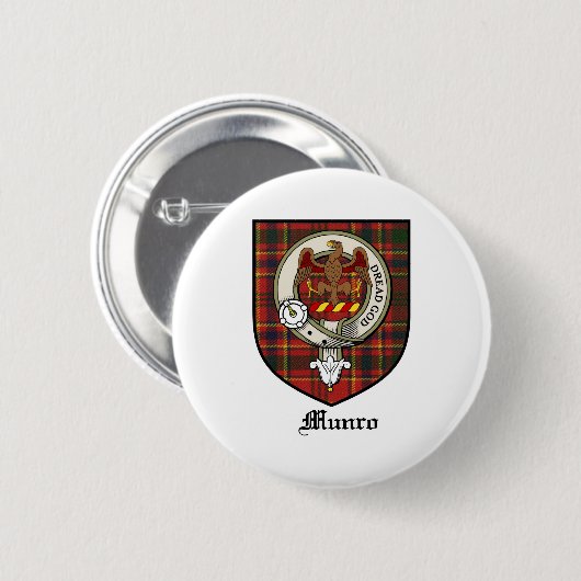 Munro Clan-Wappen-AbzeichenTartan Button (Vorne & Hinten)