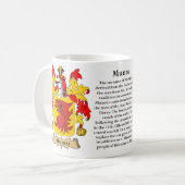 Munro, der Ursprung, die Bedeutung und das Wappen Kaffeetasse (Vorderseite Links)