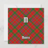 Munro-Tartan Einladung (Vorderseite)