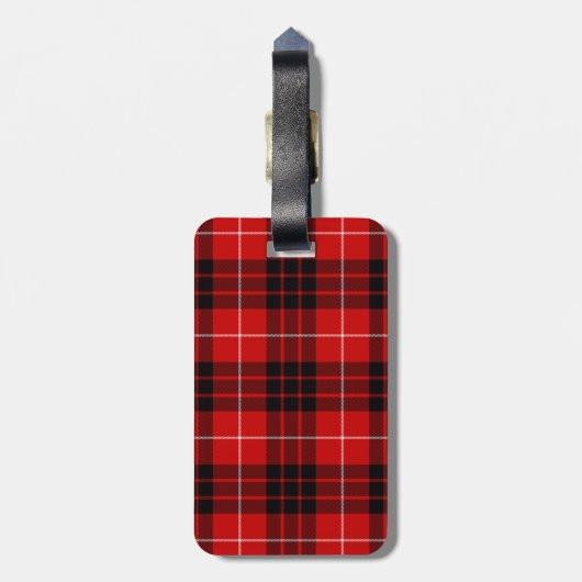Munro Tartan kariert Gepäckanhänger (Rückseite vertikal)
