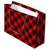 Munro Tartan kariert Große Geschenktüte (Vorderseite Schrägansicht)