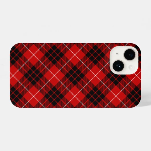 Munro Tartan kariert iPhone Hülle (Rückseite (Horizontal))