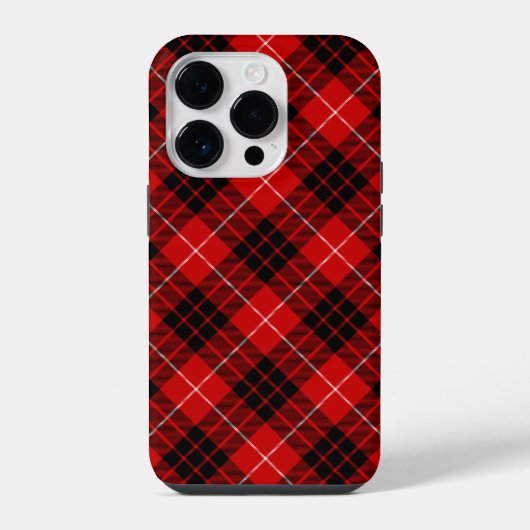 Munro Tartan kariert iPhone Hülle (Rückseite)