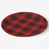 Munro Tartan Pappteller (Schrägansicht)