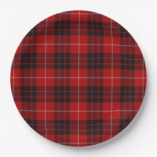 Munro Tartan Pappteller (Vorderseite)