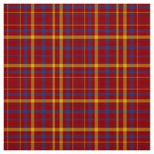 Munro Tartan Red Blue und Yellow Karierte Stoffe (Muster)