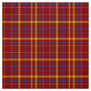 Munro-Tartan Rot Blau und Gelb Karostoff Stoff