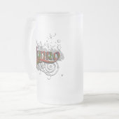Munro Tartan-Schmutz Mattglas Bierglas (Vorderseite Links)
