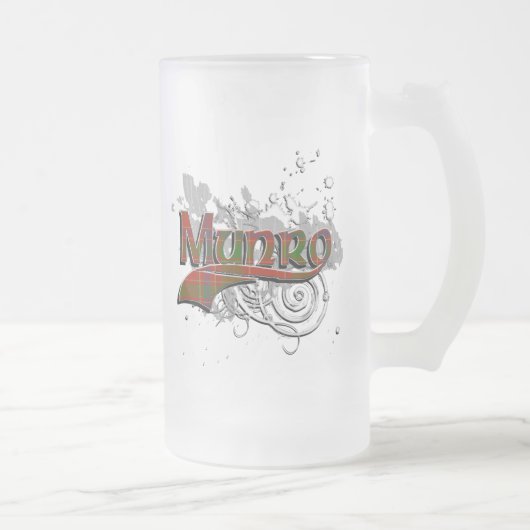 Munro Tartan-Schmutz Mattglas Bierglas (Rechts)