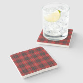 Munro Tartan Steinuntersetzer (Seitenansicht)