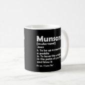 Munsoned Funny Definition Beschreibung Personalisi Kaffeetasse (VorderseiteRechts)