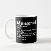 Munsoned Funny Definition Beschreibung Personalisi Kaffeetasse (Links)