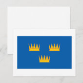 Münster-Flagge Postkarte (Vorne/Hinten)