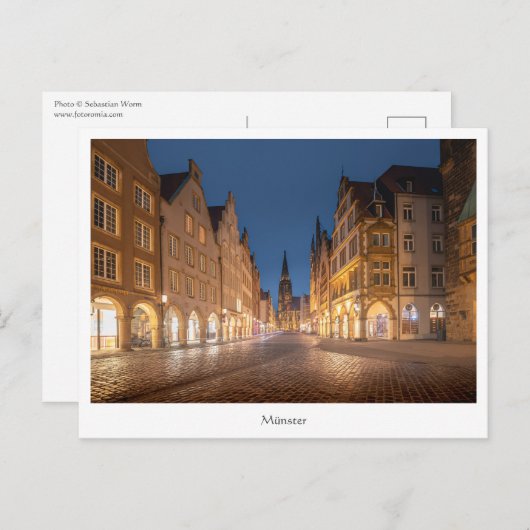 Münster Postkarte (Vorne/Hinten)