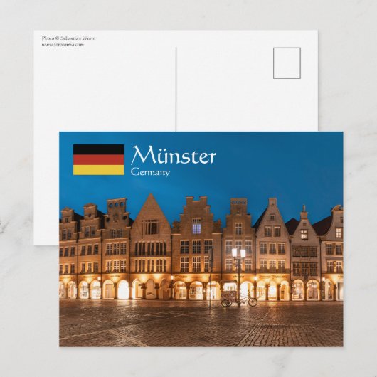 Münster Postkarte (Vorne/Hinten)
