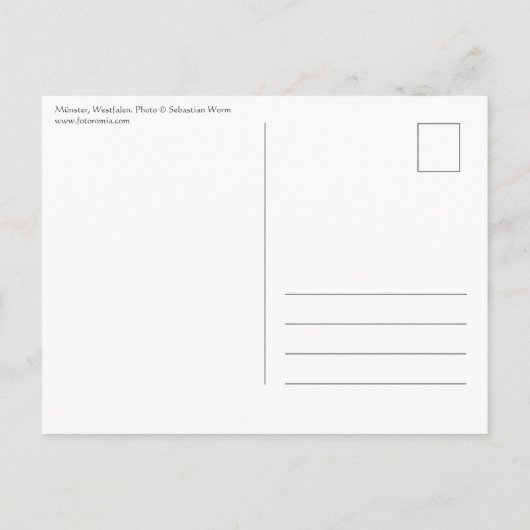 Münster Postkarte (Rückseite)