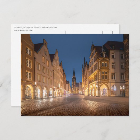 Münster Postkarte (Vorne/Hinten)