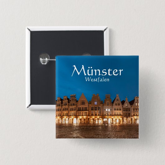 Münster Souvenir Button (Vorne & Hinten)