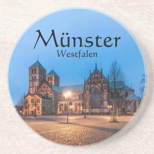 Münster Souvenir Getränkeuntersetzer (Vorne)