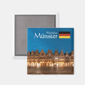Münster Souvenir Magnet (Vorderseite/Rückseite)