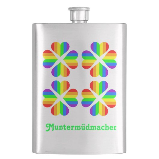 Muntermüdmacher Flachmann (Vorderseite)