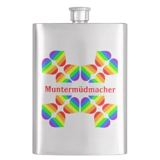 Muntermüdmacher Flachmann (Vorderseite)