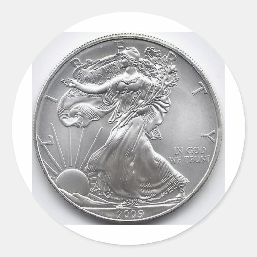 Münzaufkleber Runder Aufkleber (Vorderseite)
