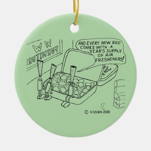 Münzbett Keramik Ornament (Vorne)