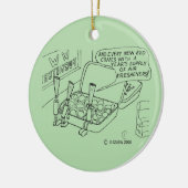 Münzbett Keramik Ornament (Links)