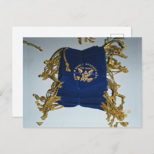 Münzbeutel, Samtbeutel, Logo-Printbeutel Postkarte (Vorne/Hinten)