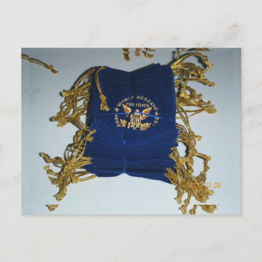 Münzbeutel, Samtbeutel, Logo-Printbeutel Postkarte (Vorderseite)