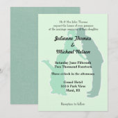 Münzbraut und Hochzeit Einladung (Vorne/Hinten)